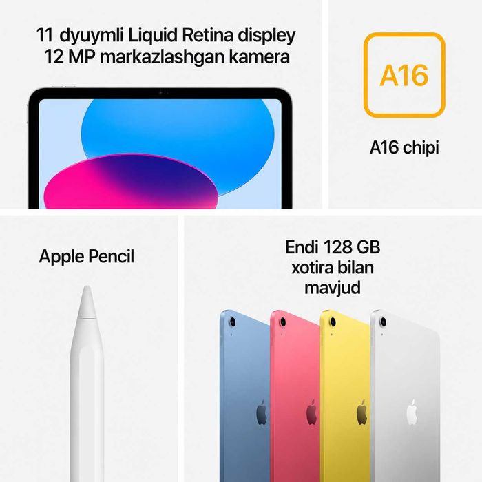 Apple Ipad A16 128 GB silver