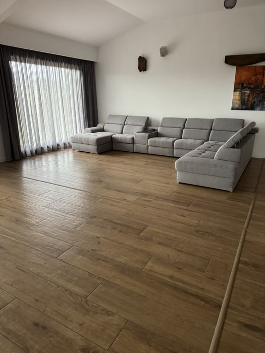 ЧИСТО НОВ ЪГЛОВ ДИВАН С МНОГО ФУНКЦИИ ЕЛ. Канапе , подвинжа маса  и др