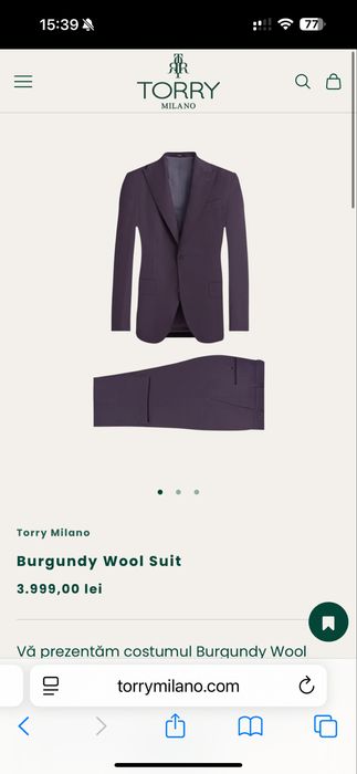 Costum barbati Torry Milano