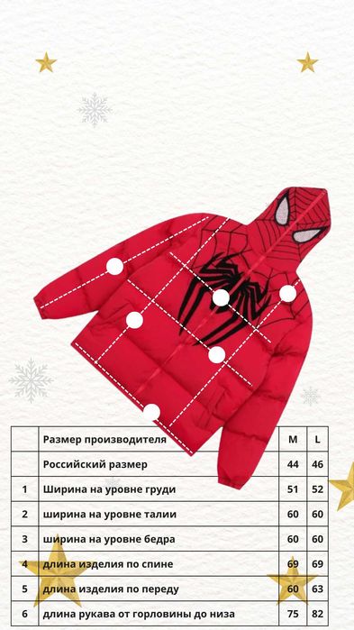 Куртка человек паук подростковая