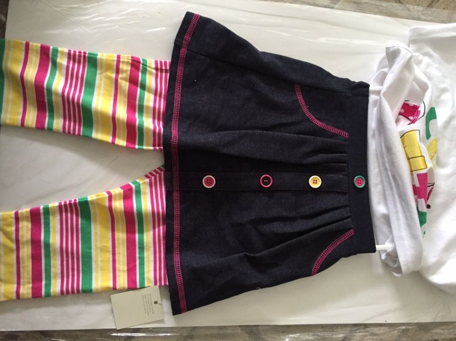 Set tricou,fusta,egari 1-2 ani George UK