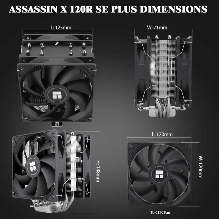 Coolere Thermalright Assassin X 120R SE PLUS (Ca NOI)
