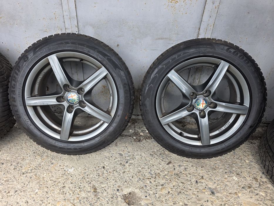 Jante aliaj R16 alfa 159 +anvelope M+S 70%profil