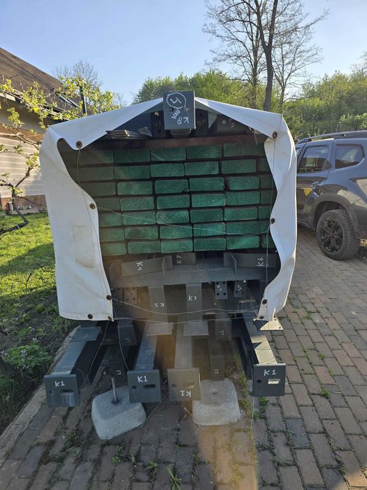 Kit complet metalic (profile grele otel IPE 160)  6.3m x 20m (126 mp) – + Lemn Tratat, Proiect Olanda