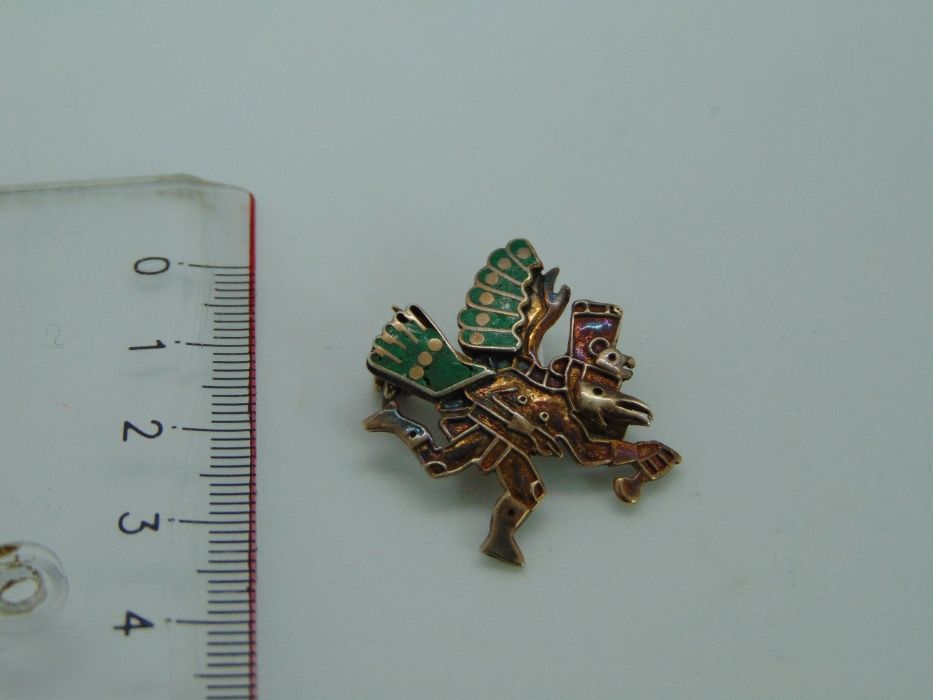 Brosa amerindina din argint