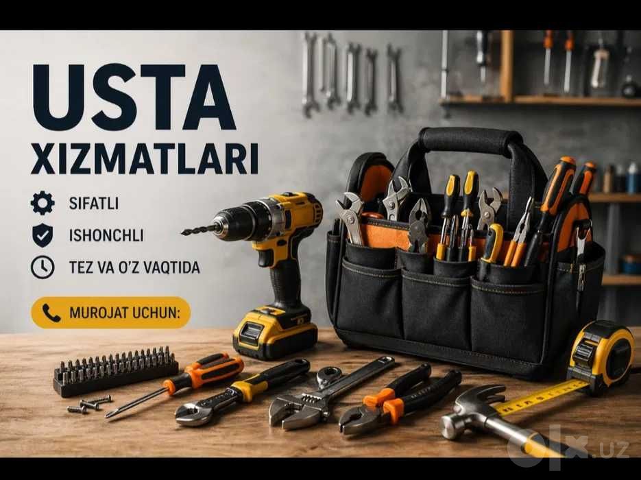Ustachilik xizmatlari kerakmi sizga 20 dan ortiq xizmatlar mavjud