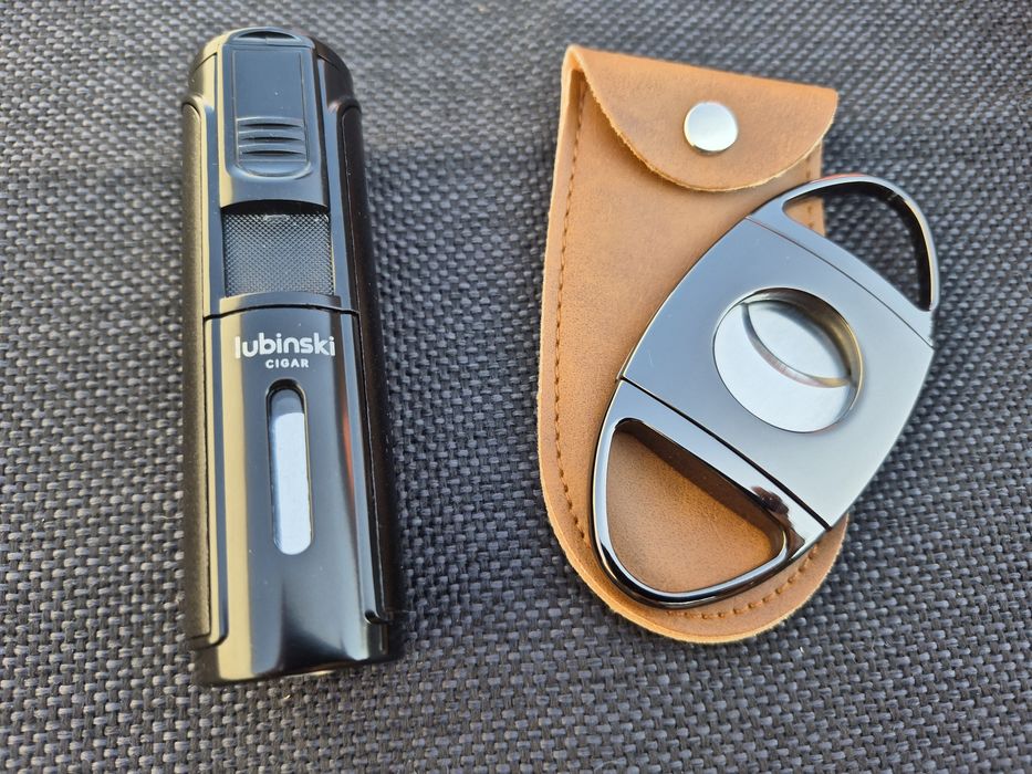 Луксозна запалка за пури  lubinski с подарък резачка