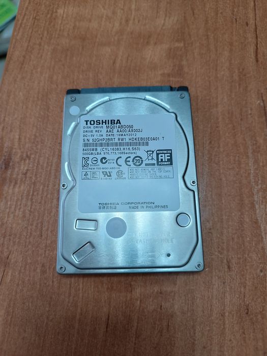 Жёсткий диск ноутбука 500 gb