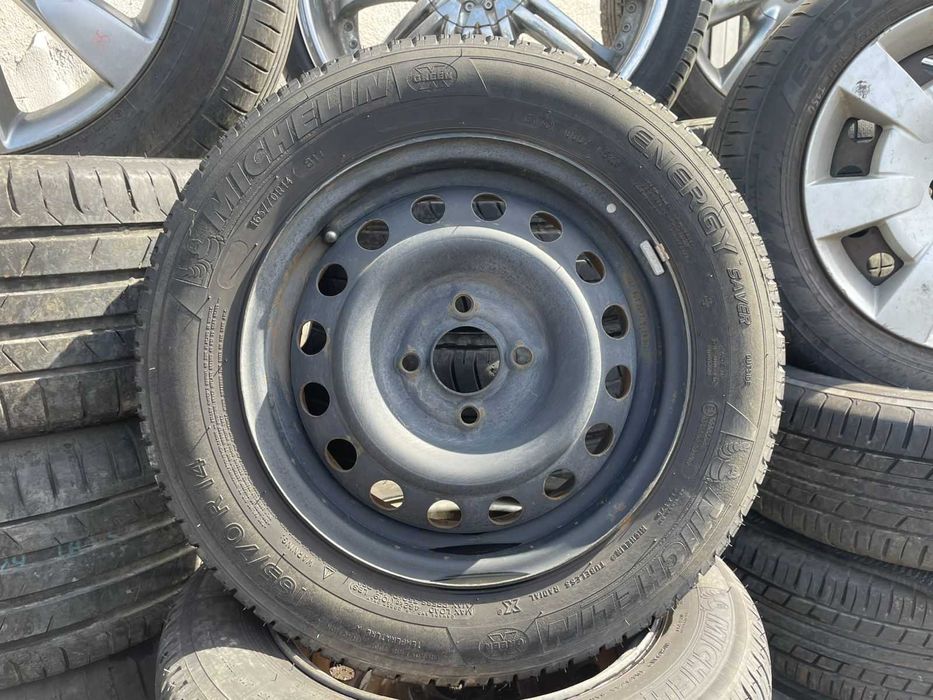 Диски железные с резиной Nissan MICHELIN 165/70 R14 4x100 из Японии