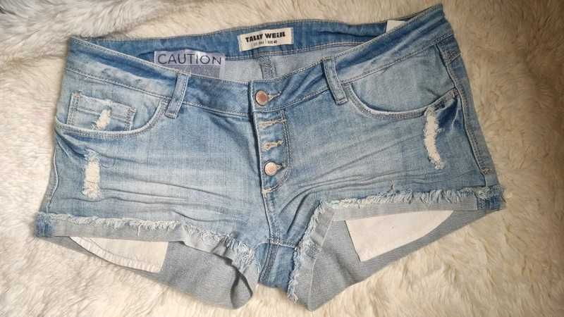 Pantaloni scurti blugi femei tally weijl 40 L / 40 /