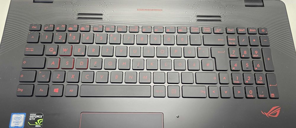 Asus ROG GL752VW  i7 6700/16GB/512SSD/1TB HDD/GTX 960-2GB/FHD/Подсветка