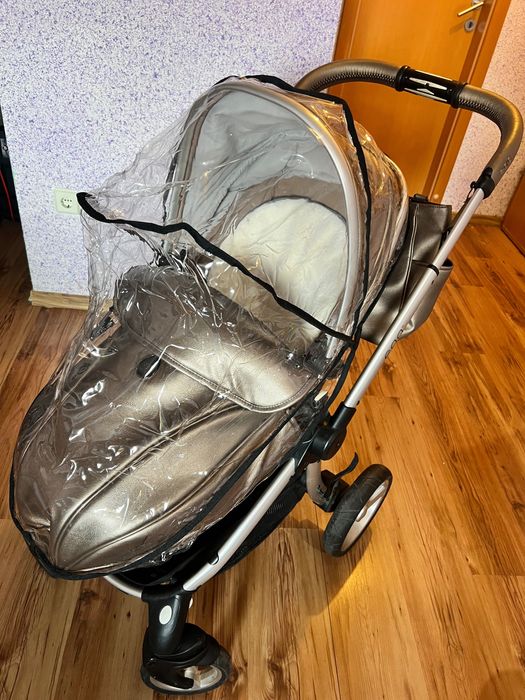 Детска количка EGG, с кош за новородено, чанта и други екстри