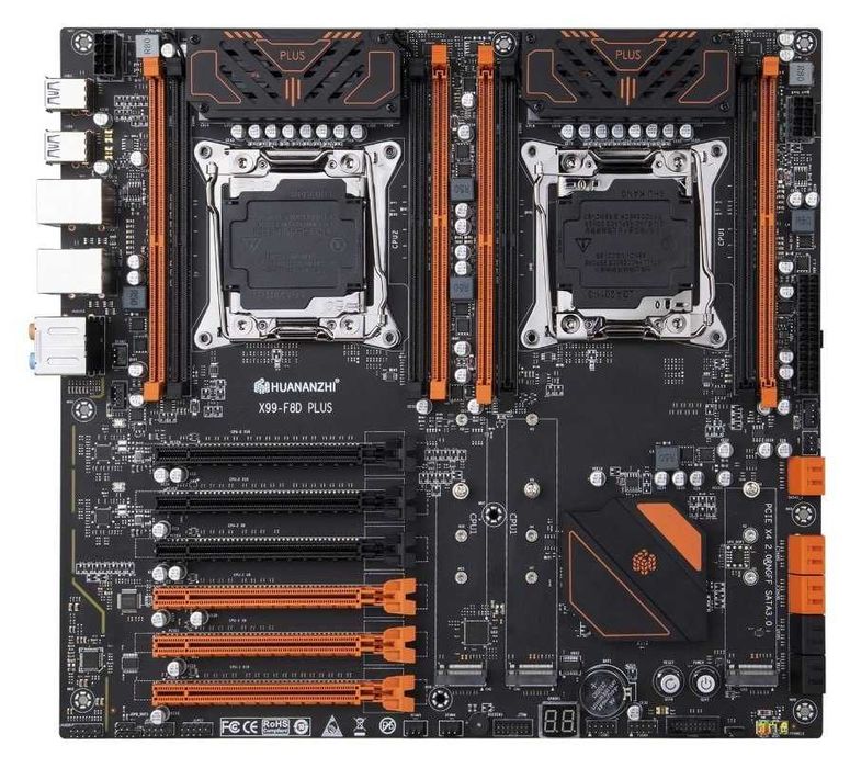 Huananzhi X99-F8D Plus + 2*Xeon E5-2699v3+64Gb DDR4 2133 + охлаждение