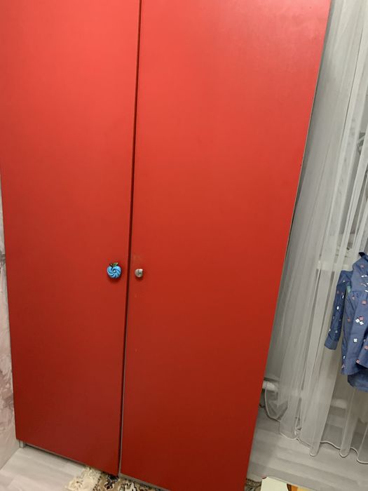 Детский двух этажный кровать, шкаф