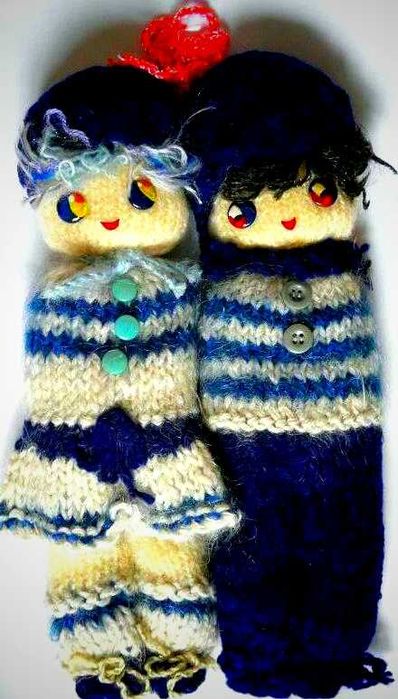 Плетени интериорни куклички-талисмани на дома