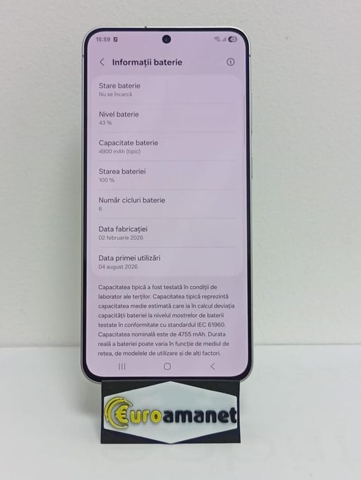 Telefon mobil Samsung Galaxy S25 FE, Dual SIM, 8GB RAM, 128GB, -C-
