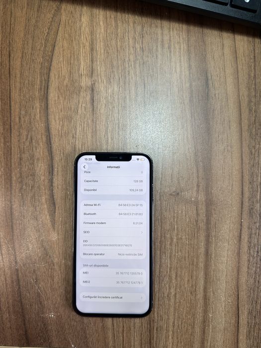 Iphone 12 pro max  space grey  128 gb 78%