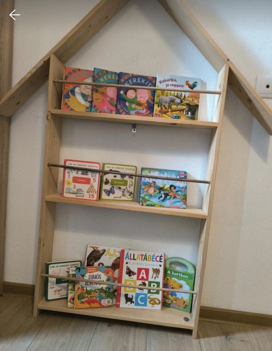 Biblioteca lemn natur