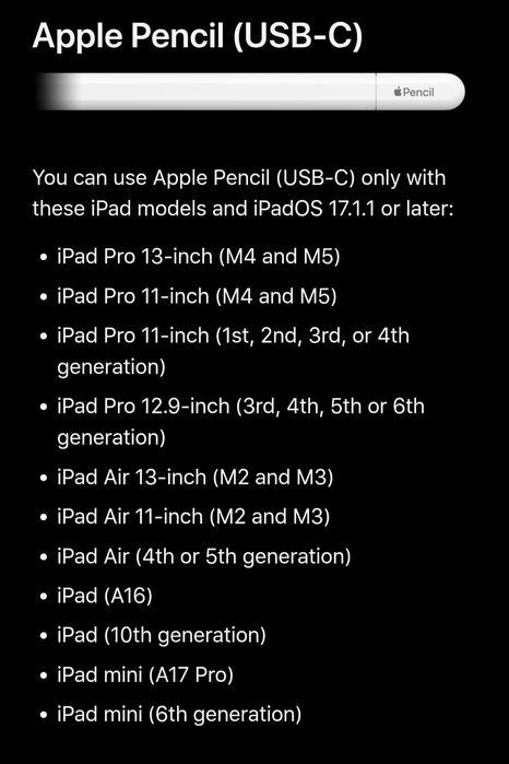 Apple Pencil USB-C