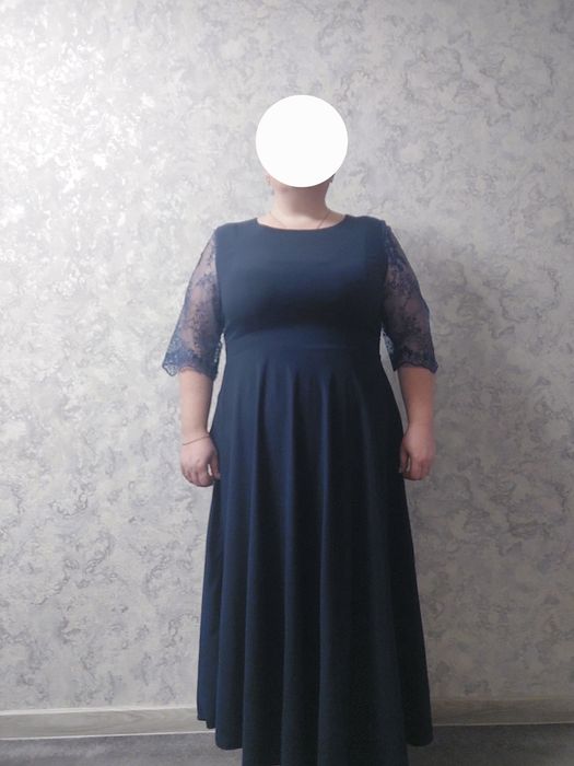 Платье нарядное синее