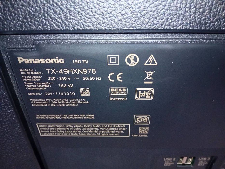 Телевизор Panasonic Smart 4K 49 инча