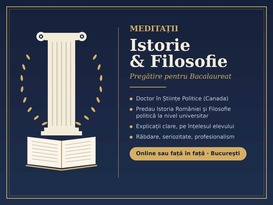Meditații pentru bac la Istorie și Filosofie
