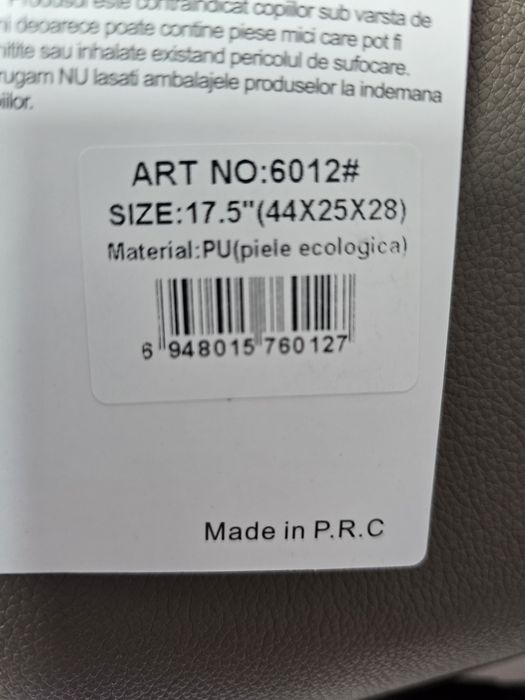 Set 3 genți voiaj tip troller geamantan Piele ecologica