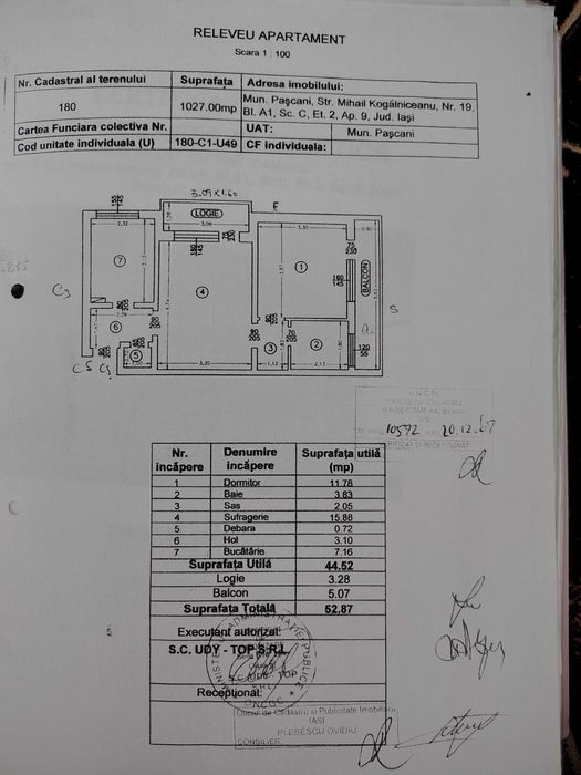 Vânzare apartament 2 camere