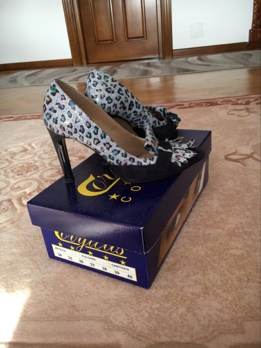 PANTOFI CORYLLUS animal print marime 37
