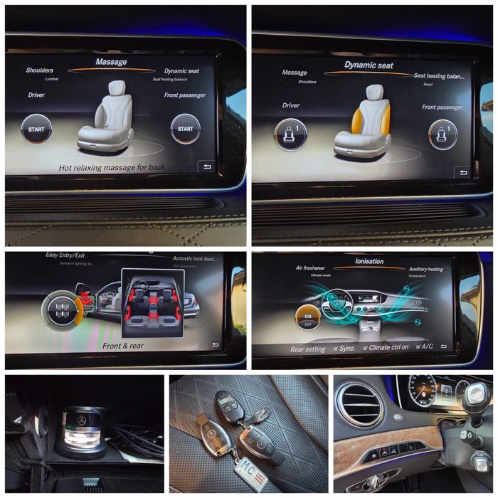 Mercedes s350 long proprietar impecabila estetic si tehnic ventilatie masaj tv/dvd soft close night vision