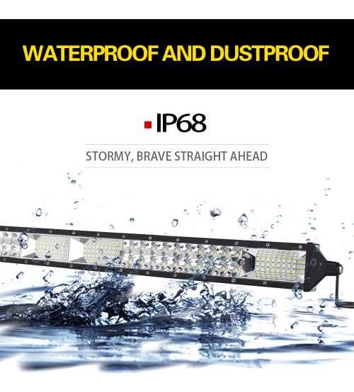 Led Bar 9D Super Slim 202 W , 2 RAW Spot Si Flood 12-24v 58 cm