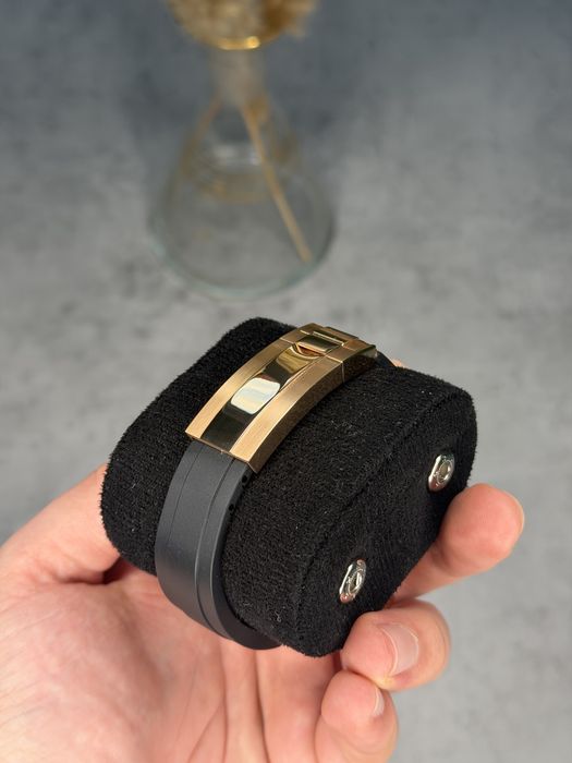 Seiko Mod Chronograph 39mm VK63 – meca quartz – negru rose gold - nou