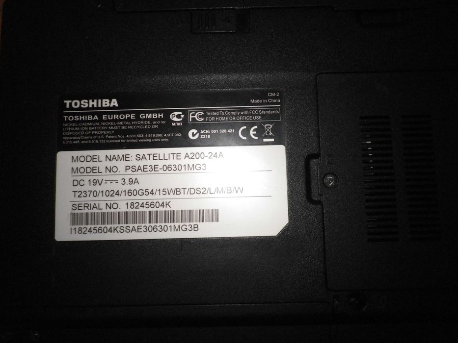 Лаптоп Toshiba Satellite A200-24A