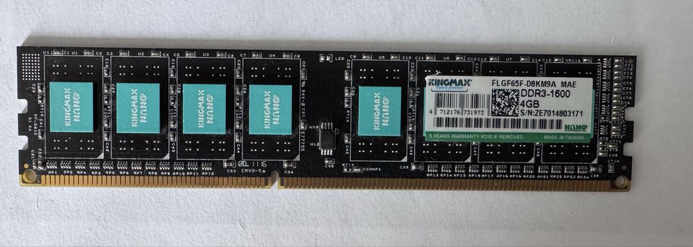 Memorie RAM Desktop Kingmax DDR3, 4 GB, o buc.