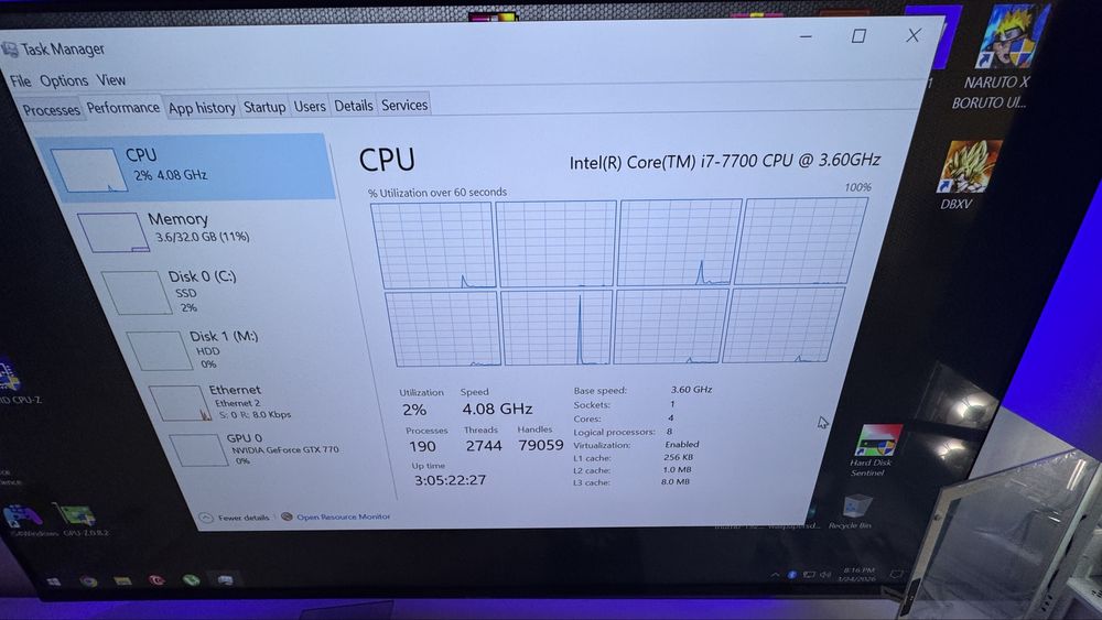 Intel I7 7700 3.6Ghz