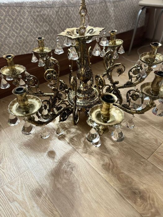 Новая люстра бронза