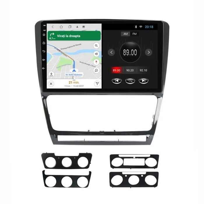 Navigatie dedicata cu Android Skoda Octavia II 2009 - 2013, negru, 1GB