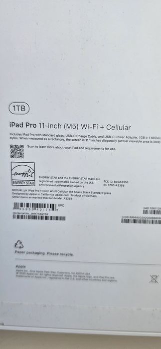 Ipad pro 11 M5 1Tb