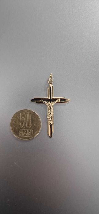 Medalion / Pandantiv Cruce aur 14k