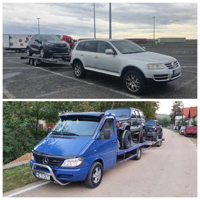 Tractări auto NON STOP Stațiunea Straja Lupeni platforma tractare 24h