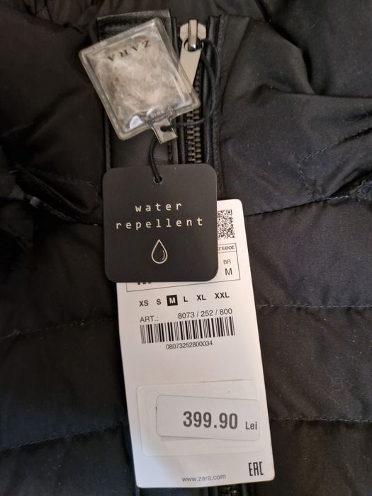 Geaca Zara - Parka cu puf
