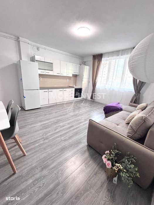 Apartament 3 camere de inchiriat, bloc nou, 74 mp, complet utilat