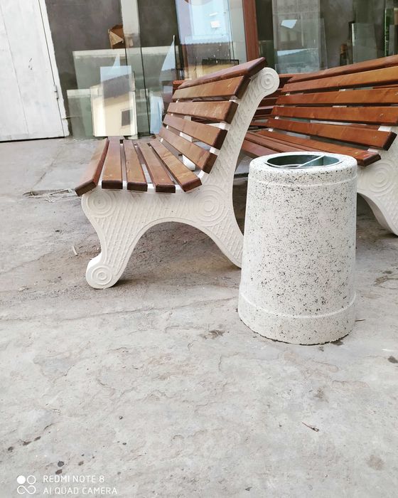 Бетонные скамейки.Скамейки в Ташкенте.Скамейки из бетона. С узорами.