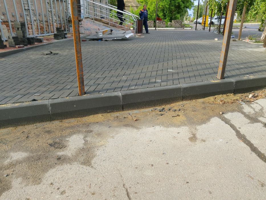 Укладка брусчатки