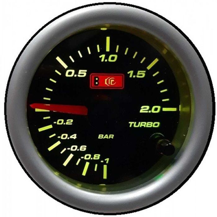Уред за налягането на турбината Boost Meter - 2 bar/52мм/7 цвята.