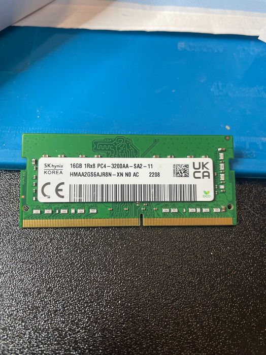 Memorie laptop 1 x 16 gb Hynix DDR4 3200, HMAA2GS6AJR8N-XN, garantie