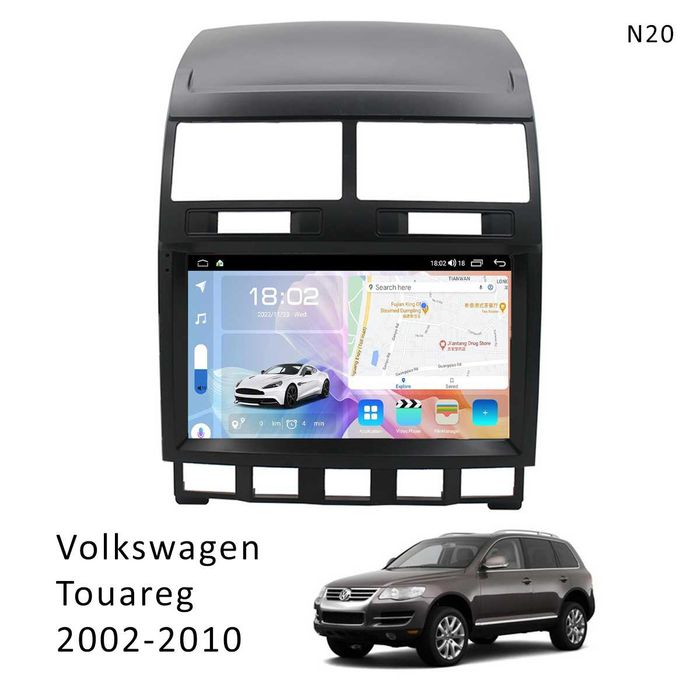 Мултимедия Volkswagen Touareg 02-10 Android GPS навигация 9инча туарег