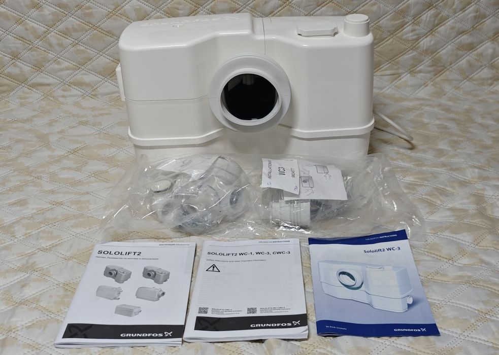 Pompa tocare Sololift2 WC-3 GRUNDFOS, nouă, nefolosită.