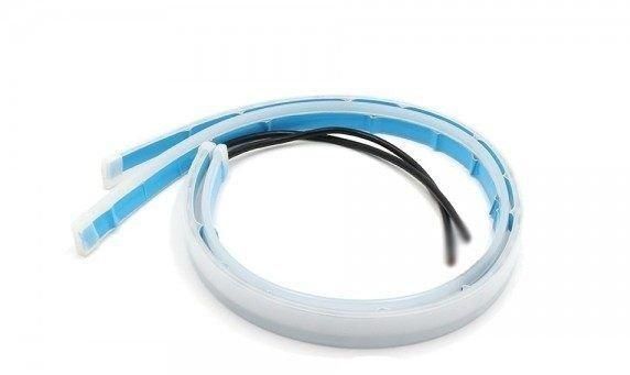 Дневни светлини с вграден бягащ мигач силикон, 45 см. А-3213-2