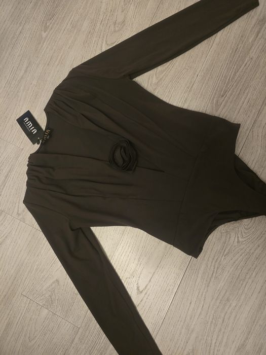 Кафяво боди Amia moda- ново